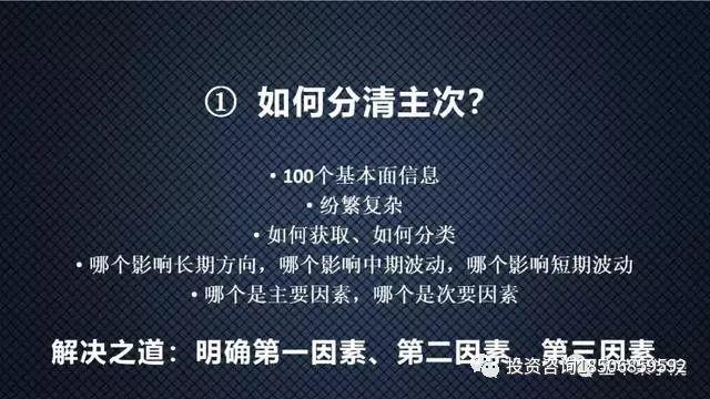 做好基本面分析要解决的七个问题！